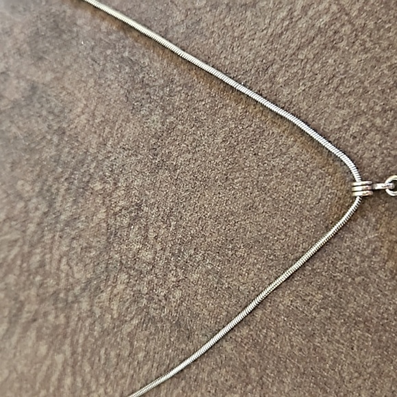 BRIGHTON Heart in a Circle Crystal Silver Plated Chain Necklace - Picture 4 of 9